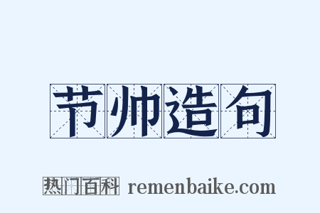 节帅造句是什么意思的图片